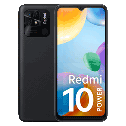 Celular Xiaomi Redmi 10 Power 128GB / 8GB RAM / Dual SIM / Tela 6.7" / Câmeras 50MP+2MP e 5MP - Preto (India)
