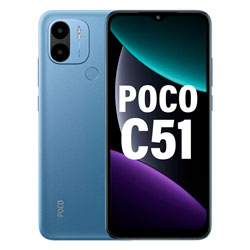 Smartphone Xiaomi Poco C51 128GB 6GB RAM Dual SIM Tela 6.52" - Azul