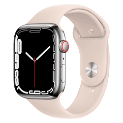 Apple Watch S7 GPS + CELL 45MM MKJD3LL/A Silver / Starlight