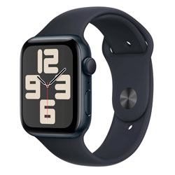 Apple Watch SE 2 2023 MRE73ZP/A Celular + GPS Caixa Alumínio 44mm Meia Noite - Esportiva Meia Noite S/M
