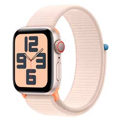 Apple Watch SE 2 MRG33LL/A Celular + GPS Caixa Alumínio 40mm Estelar - Loop Esportiva Estelar S/L