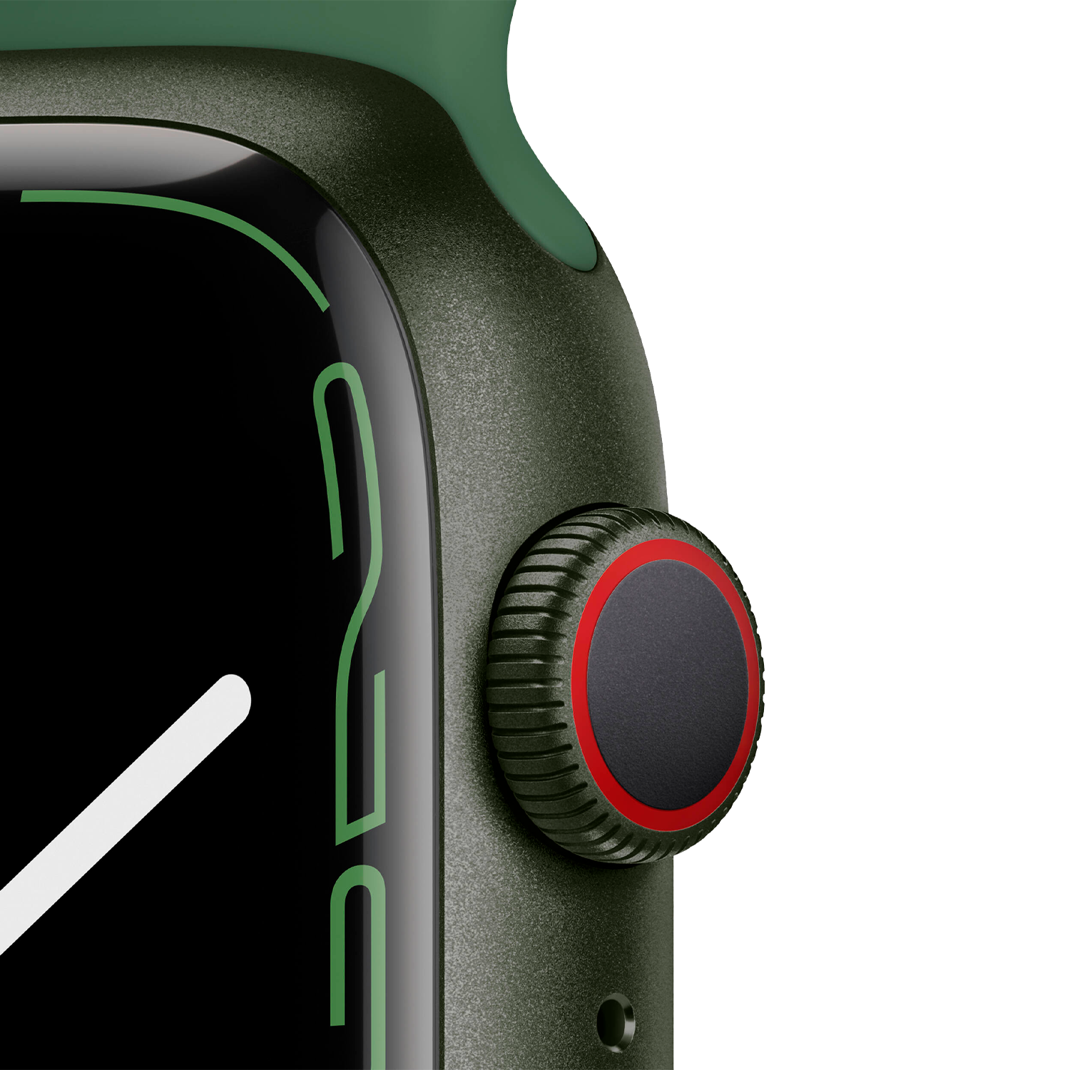 Apple Watch Series 7 MKJ93LL/A Celular + GPS Caixa Alumínio 45mm Verde - Esportiva Verde