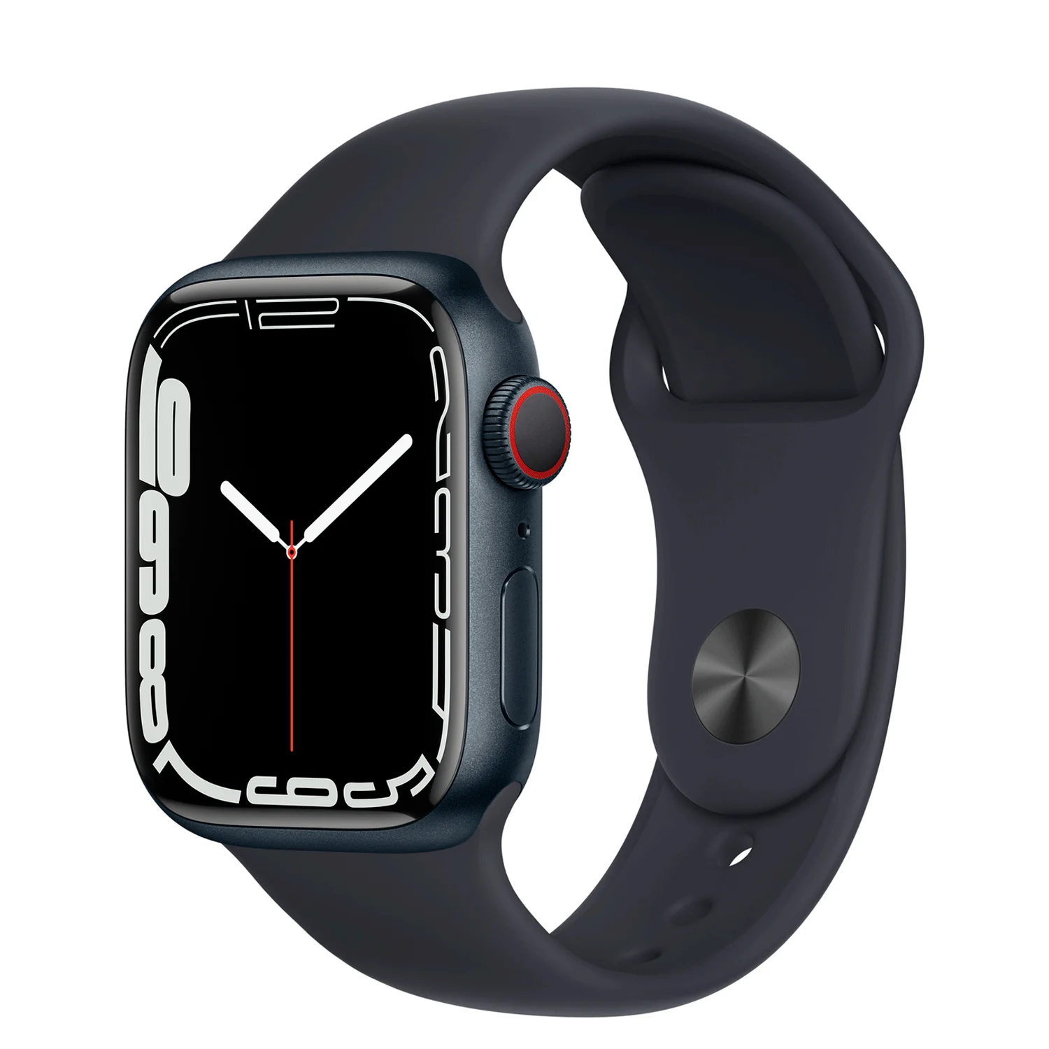 Apple Watch Series 7 MKMX3LL/A Caixa Alumínio 41mm Meia Noite - Esportiva Meia Noite