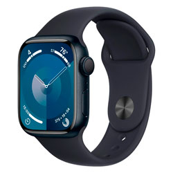 Apple Watch Series 9 MR8W3LL/A Caixa Alumínio 41mm Meia Noite - Esportiva Meia Noite (Caixa Danificada)