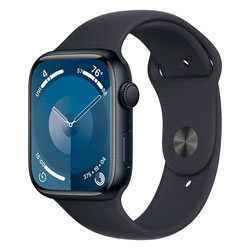 Apple Watch Series 9 MR9A3LW/A Caixa Alumínio 49mm Meia Noite - Esportiva Meia Noite M/L