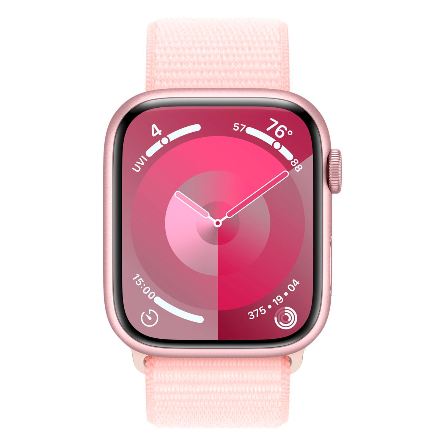 Apple Watch Series 9 MR9J3LL/A Caixa Alumínio 45mm Rosa - Sport Loop Rosa S/L
