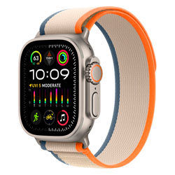 Apple Watch Ultra 2 MRF13LW/A Celular + GPS Caixa Titânio 49mm - Trail Loop Laranja S/M