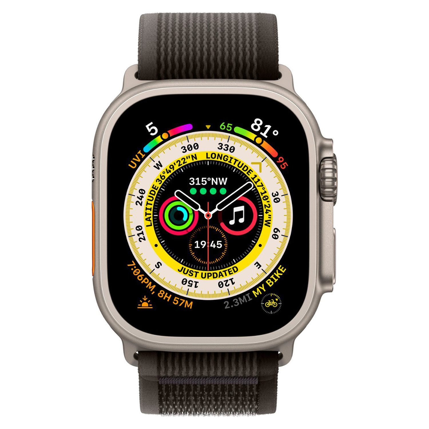 Apple Watch Ultra 2 GPS Titânio 49mm - pulseira Oceano - Branca