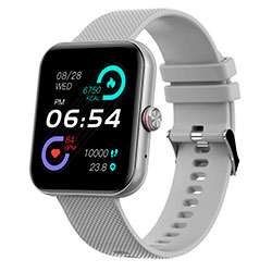 Relógio Smartwatch Aiwa Life AWSF6M Bluetooth - Cinza e Prata
