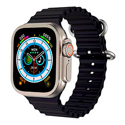 Relógio Smartwatch Wearfit HW8 Ultra 49MM - Aluminum Case Black Ocean Band