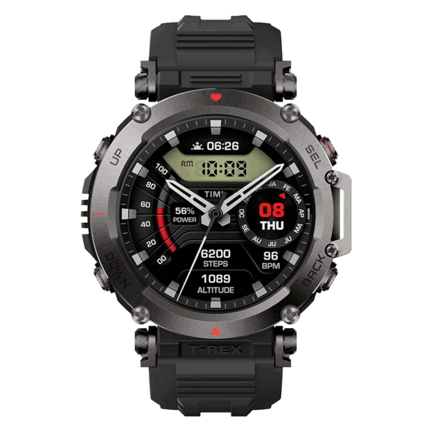 Smartwatch Amazfit T-Rex Ultra A2142 - Preto