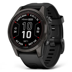 Smartwatch Garmin Fenix 7S Pro Saphire Solar - Carbon 010-02776-10