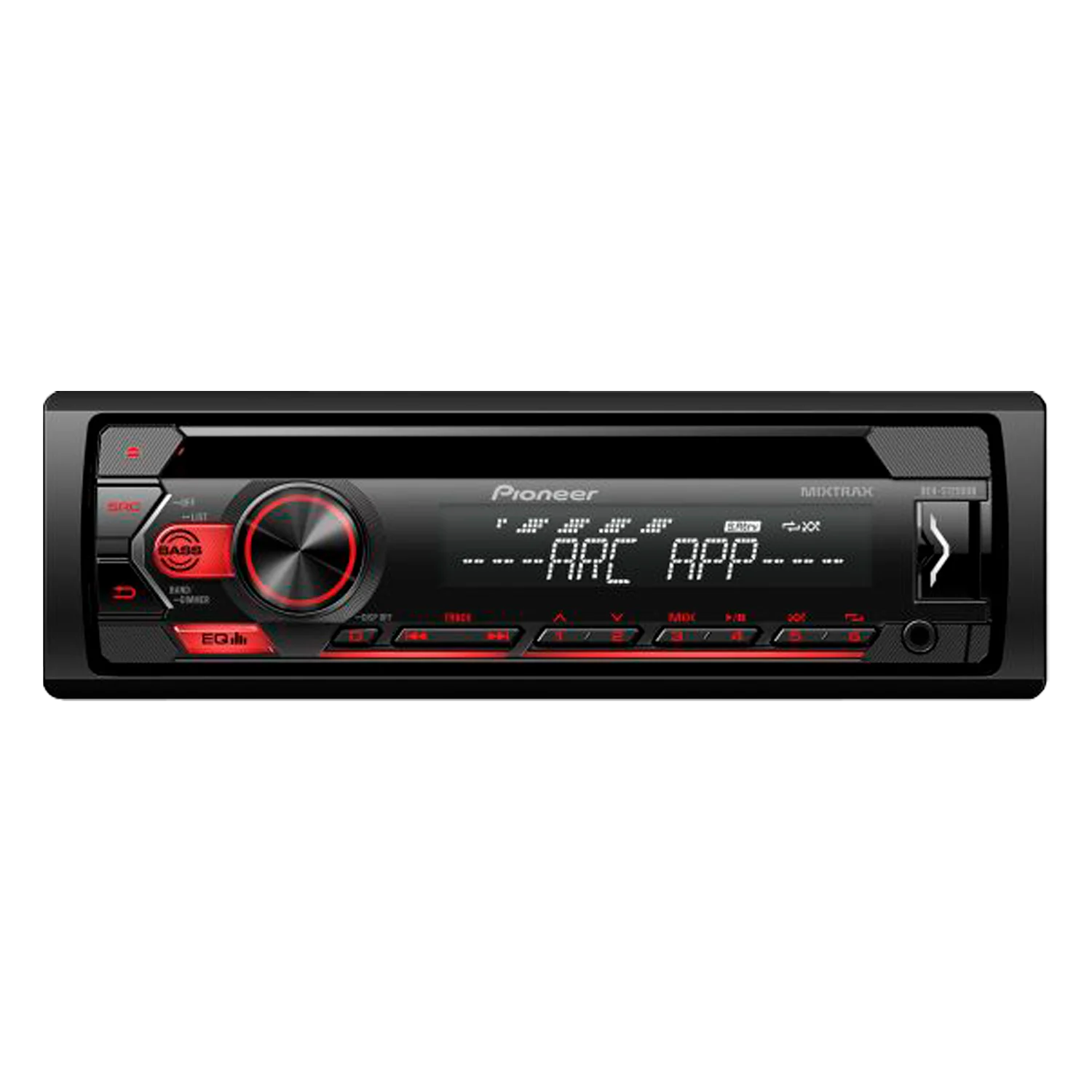 Toca rádio Pioneer DEH-S1250UB  USB / AM / FM / MP3 / Auxiliar / Mixtrax- preto
