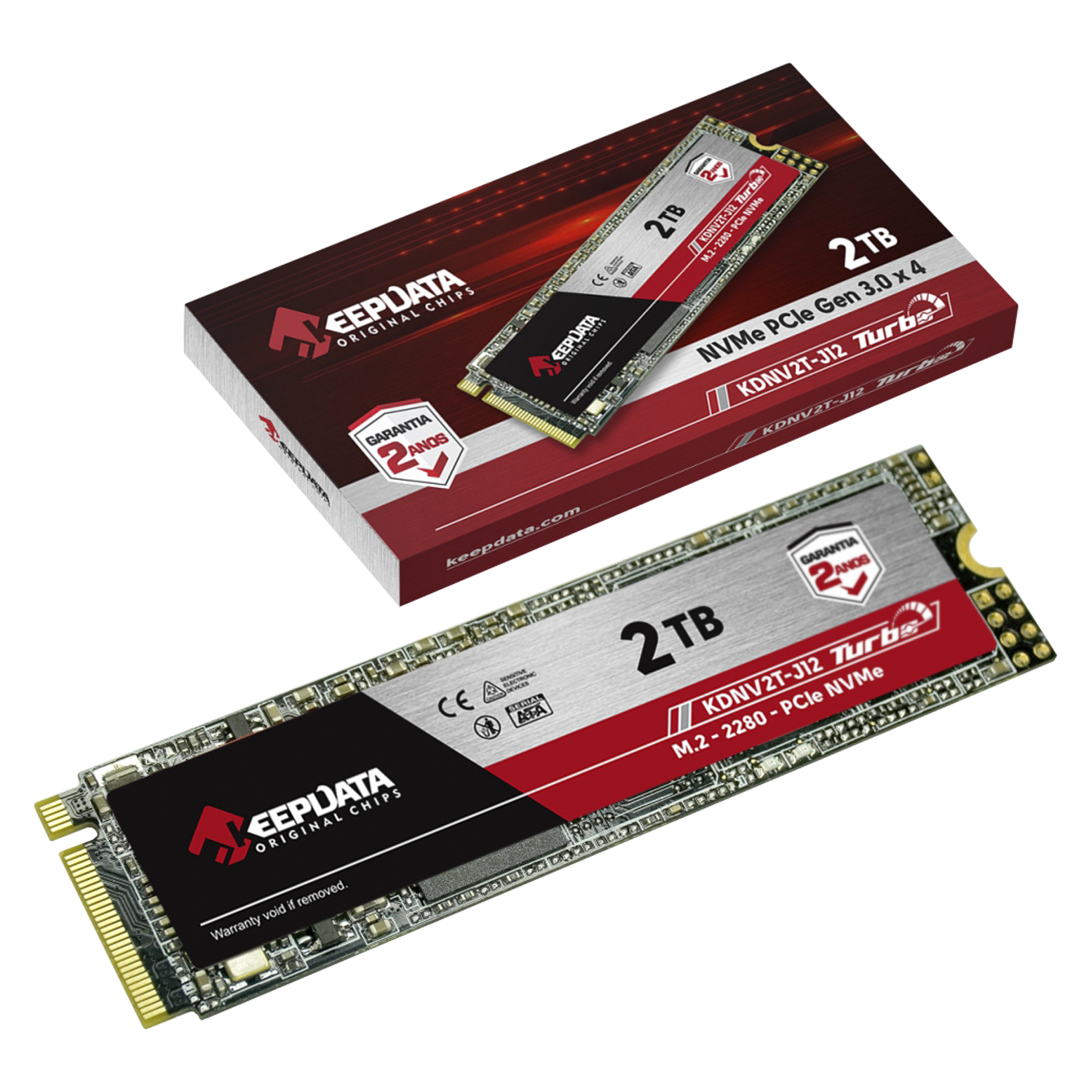 SSD M.2 Keepdata Turbo 2TB NVMe PCIe Gen 3 - KDNV2T-J12