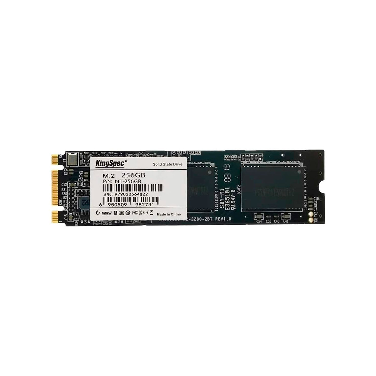 SSD M.2 KingSpec 256GB / 2280 / SATA 3 - (NT-256)
