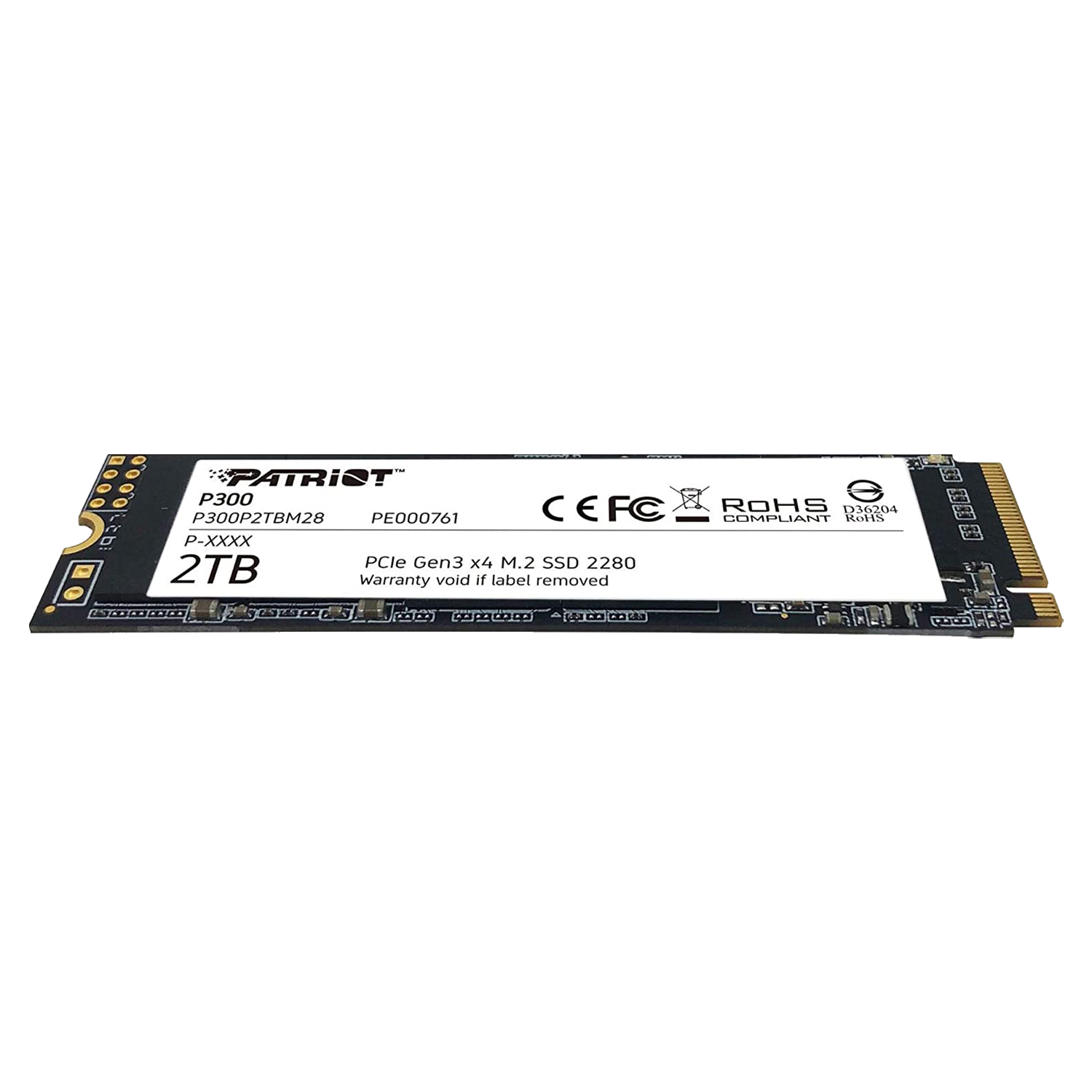 SSD M.2 Patriot P300 2TB NVMe PCIe Gen3 - P300P2TBM28