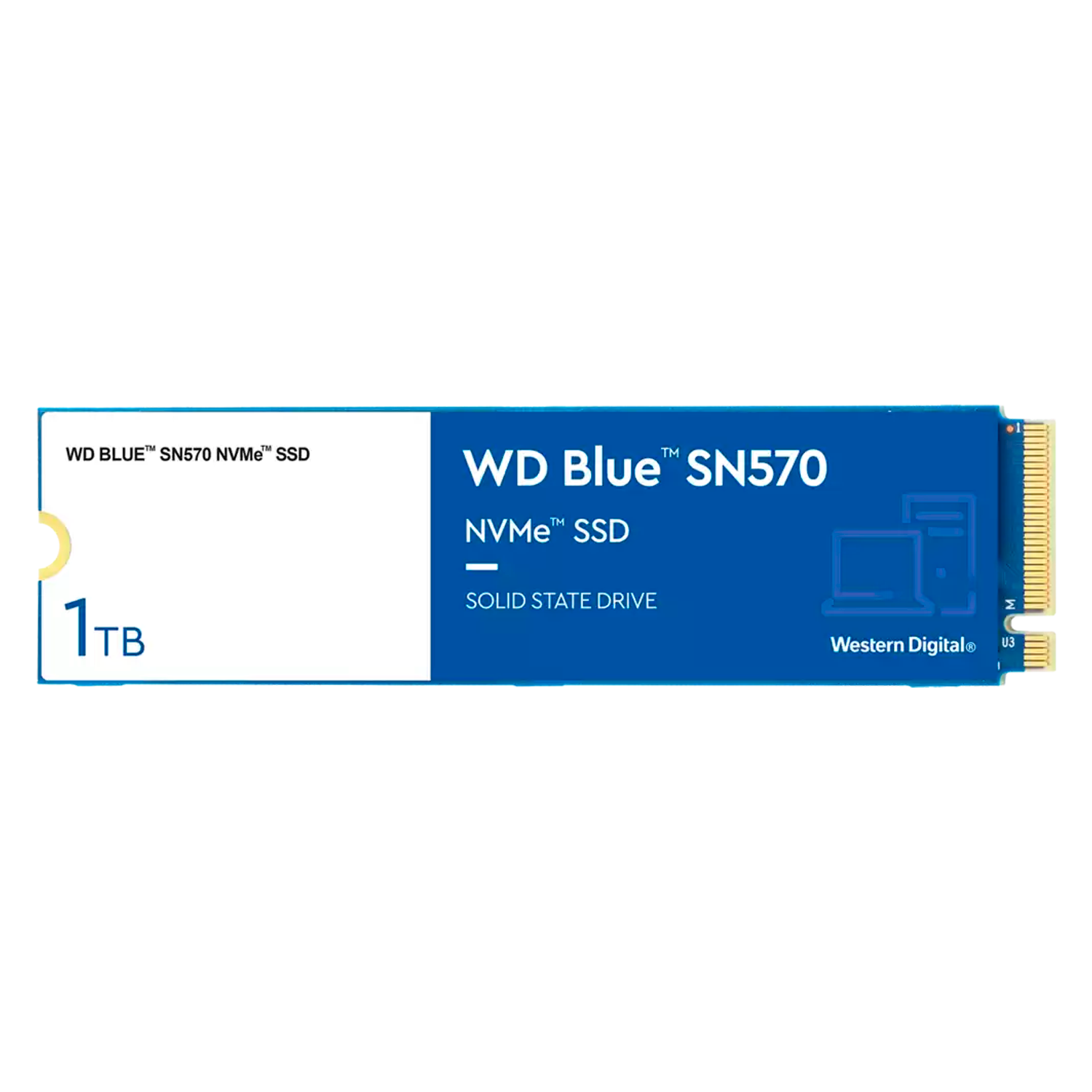 SSD M.2 Western Digital Blue SN570 1TB NVMe PCIe Gen 3 - WDS100T3B0C