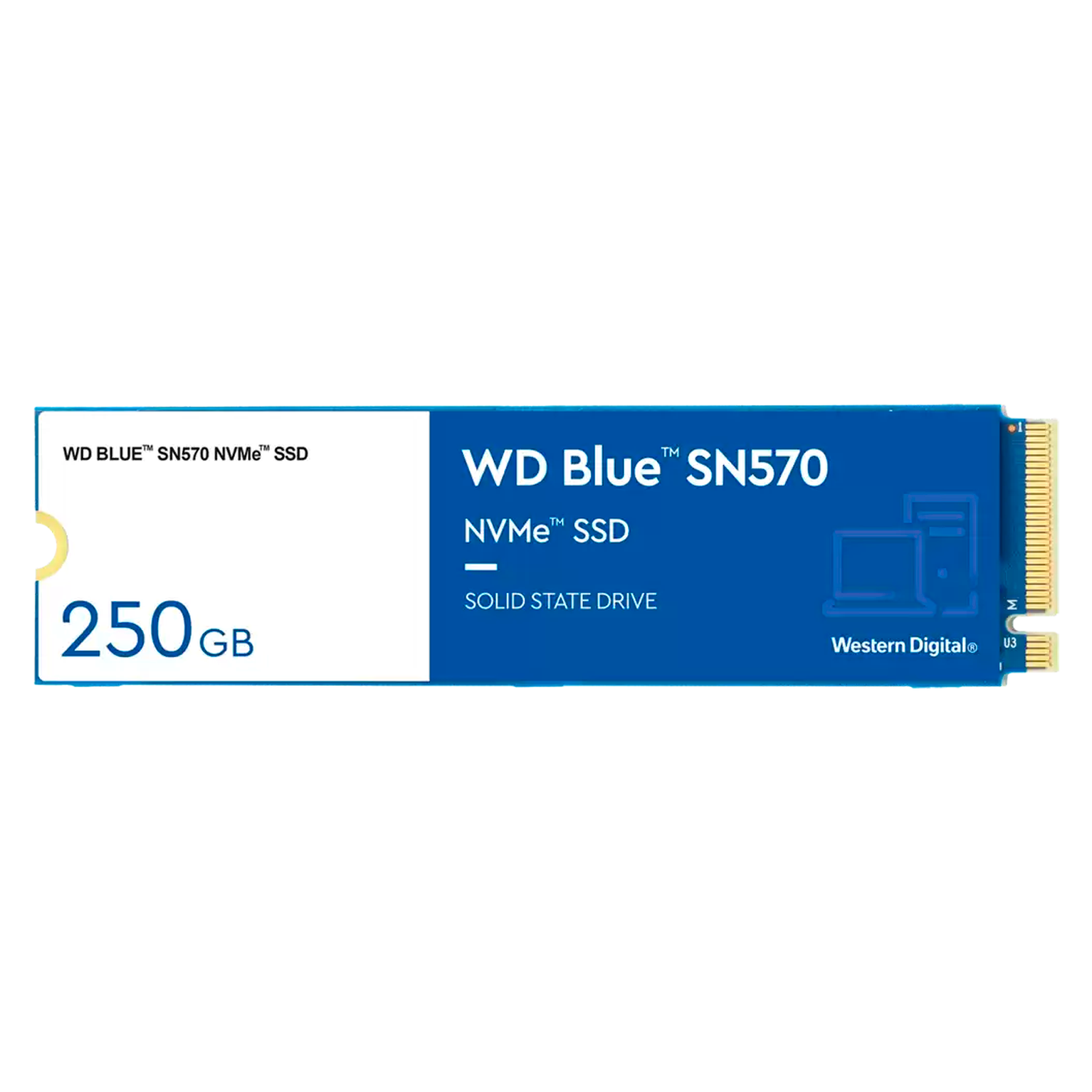 SSD M.2 Western Digital SN570 Blue 250GB / NVMe PCIe Gen3 - (WDS250G3B0C)