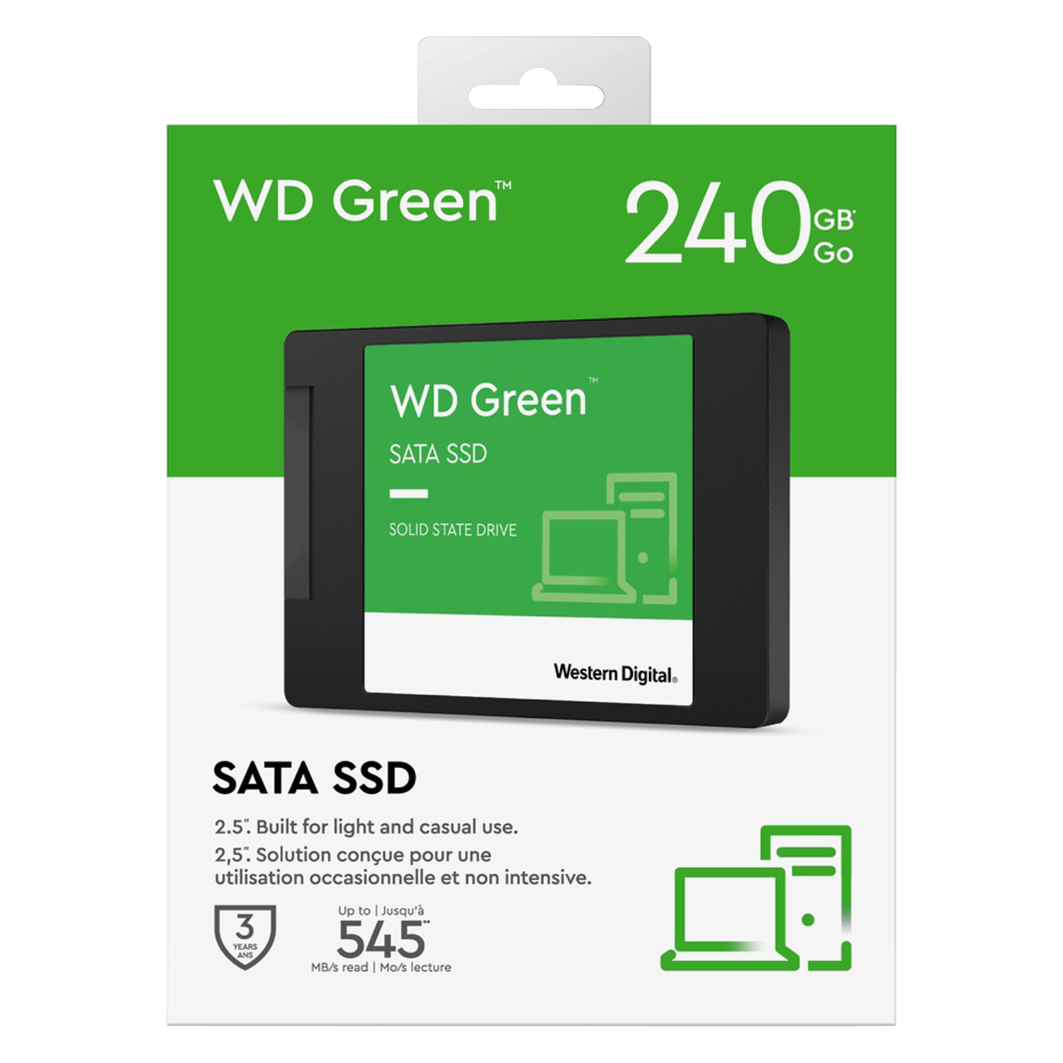 SSD Western Digital Green 240GB / 2.5" / SATA 3 - (WDS240G3G0A)