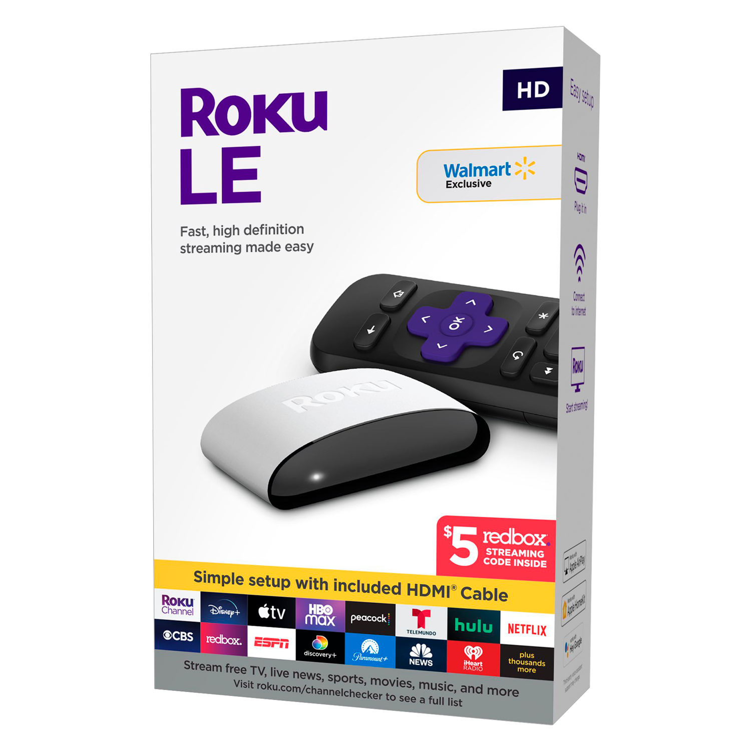 Media Player Roku HD Streaming / HDMI / Wifi - Branco (3930S3)
