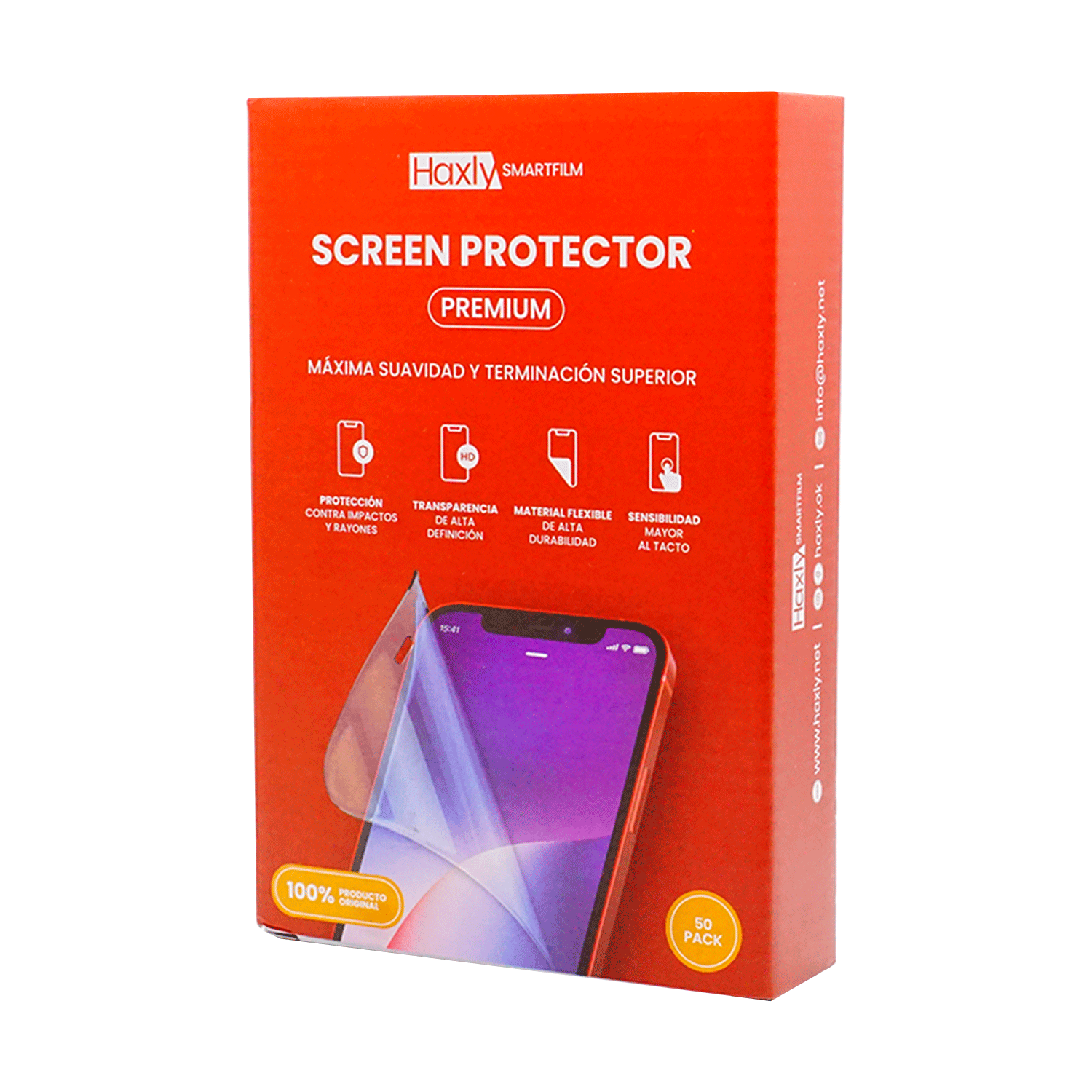Protetor de Tela Haxly Smartfilm para Celular Premium (50 Unidades)(HX-F0014-50)