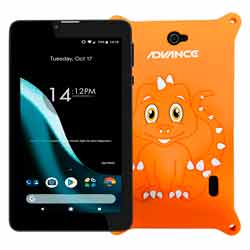 Tablet Advance Prime PR5850 Tela 7" 16GB 1GB RAM + Case Laranja - Preto
