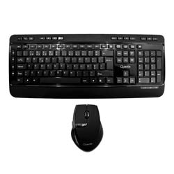 Kit Teclado e Mouse Quanta QTKTM1600 Elite Wireless Português - Preto