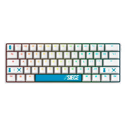 Teclado Gamer Checkpoint KX-400 R6-KB-1001 RGB Switch Red Layout 60% - Branco