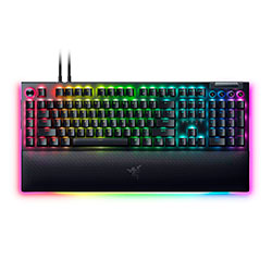 Teclado Razer Blackwidow V4 Pro RZ03-04681900-R3U1 RGB Switch Yollow Sem Fio Inglês - Preto