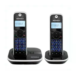 Telefone Motorola MOTO-550ID2 2 Base / Com bina / Bivolt / Identificador de chamadas / Alto Falante - Preto