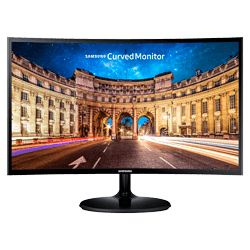 Monitor Curvo LED Samsung LC24F390FHLXZX 24" / Full HD / HDMI / VGA - Preto