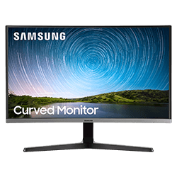Monitor curvo Samsung 32" / Full HD / HDMI / VGA / 1920x1080 - Preto (LC32R502FHNX )