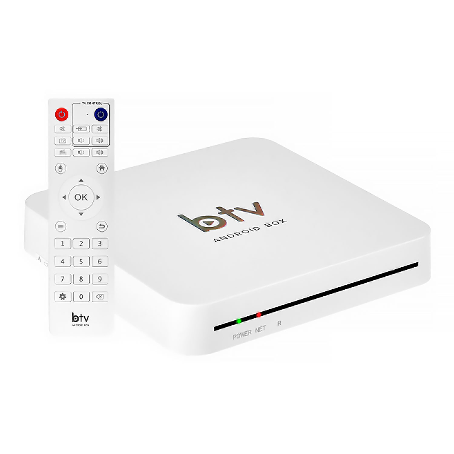 Receptor BTV Box A13+ 5G 4K Ultra HD 16GB 2GB RAM Wi-Fi - Branco 
