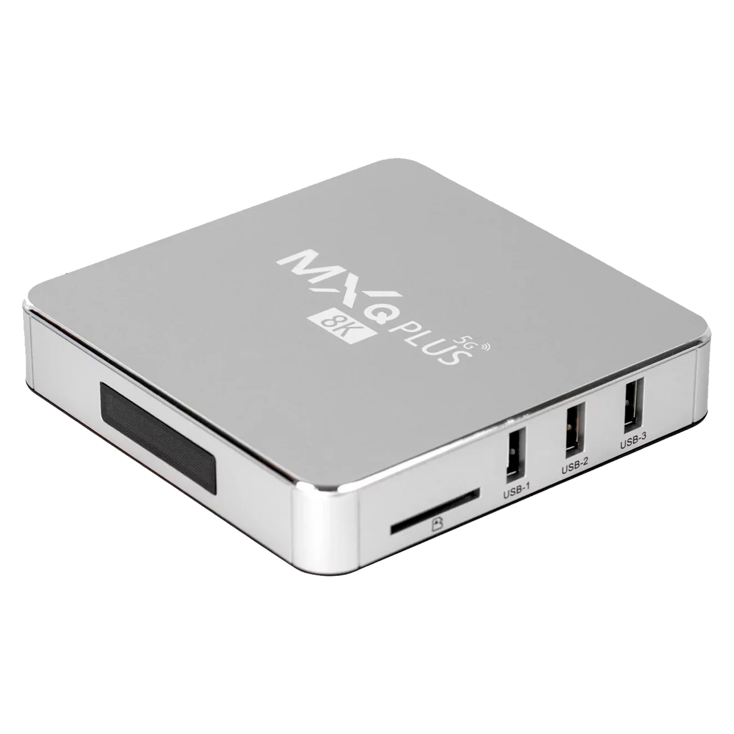 Receptor MXQ Plus 5G 8K 64GB 16GB RAM Wi-Fi - Prata