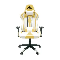 Cadeira Gamer UP Gamer UP-2021 - Branco e dourado