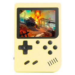 Console Portátil Game Box Plus Handheld 500 Jogos Tela 3" - Amarelo