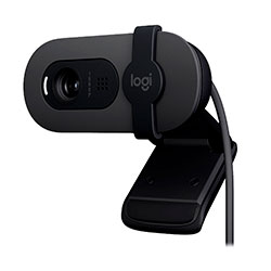 Webcam Logitech Brio 100 Full HD 30 FPS Microfone Integrado 960-001586 - Grafite