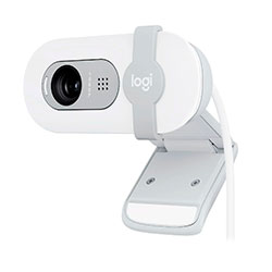 Webcam Logitech Brio 100 Full HD 30 FPS Microfone Integrado 960-001615 - Branco