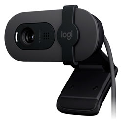 Webcam Logitech Brio 105 Full HD 30 FPS Microfone Integrado 960-001591 - Grafite