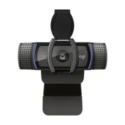 Webcam Logitech C920S Full HD 30 FPS Microfone Integrado 960-001257 - Preto