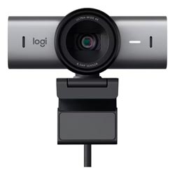 Webcam Logitech MX Brio Ultra HD 4K 60 FPS Microfone Integrado 960-001548 - Cinza