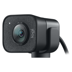 Webcam Logitech Stream Plus Full HD 60 FPS Microfone Integrado 960-001280 - Preto