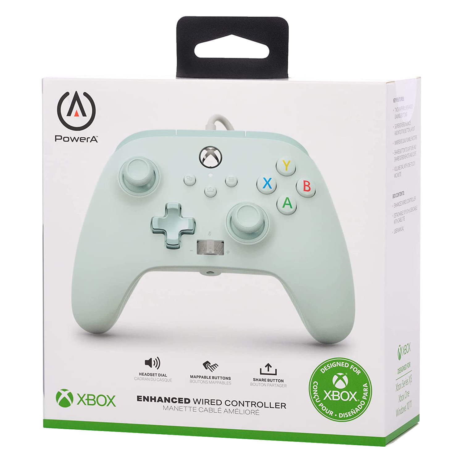 Controle PowerA Enhanced Wired para Xbox One - Cotton Candy (PWA-A-0191)
