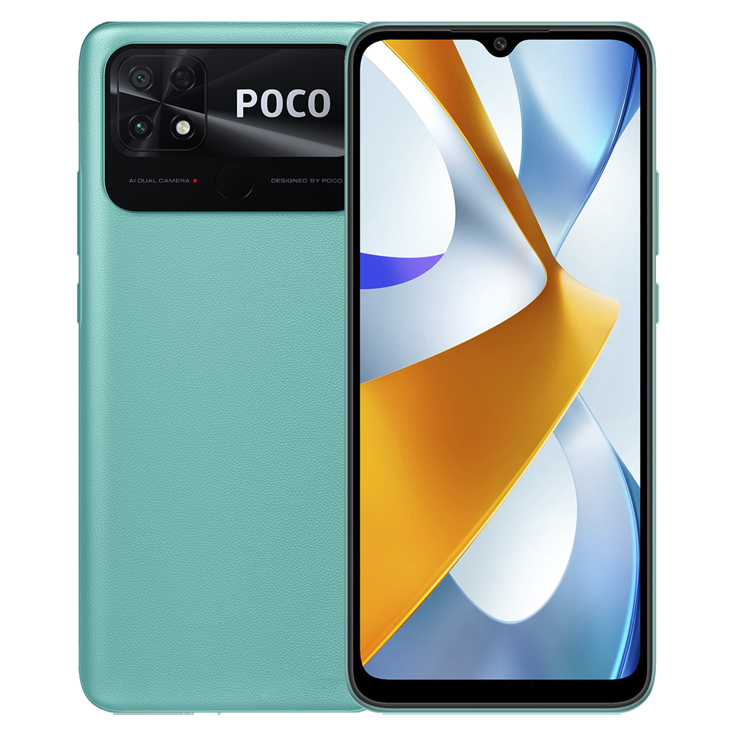 Celular Xiaomi Poco C40 32GB/ 3GB RAM / Dual SIM / Tela 6.71" / Câmeras 13MP + 2MP e 5MP - Coral Green (Global)