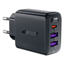 Carregador Acefast A57 35W USB-A USB-C - Preto