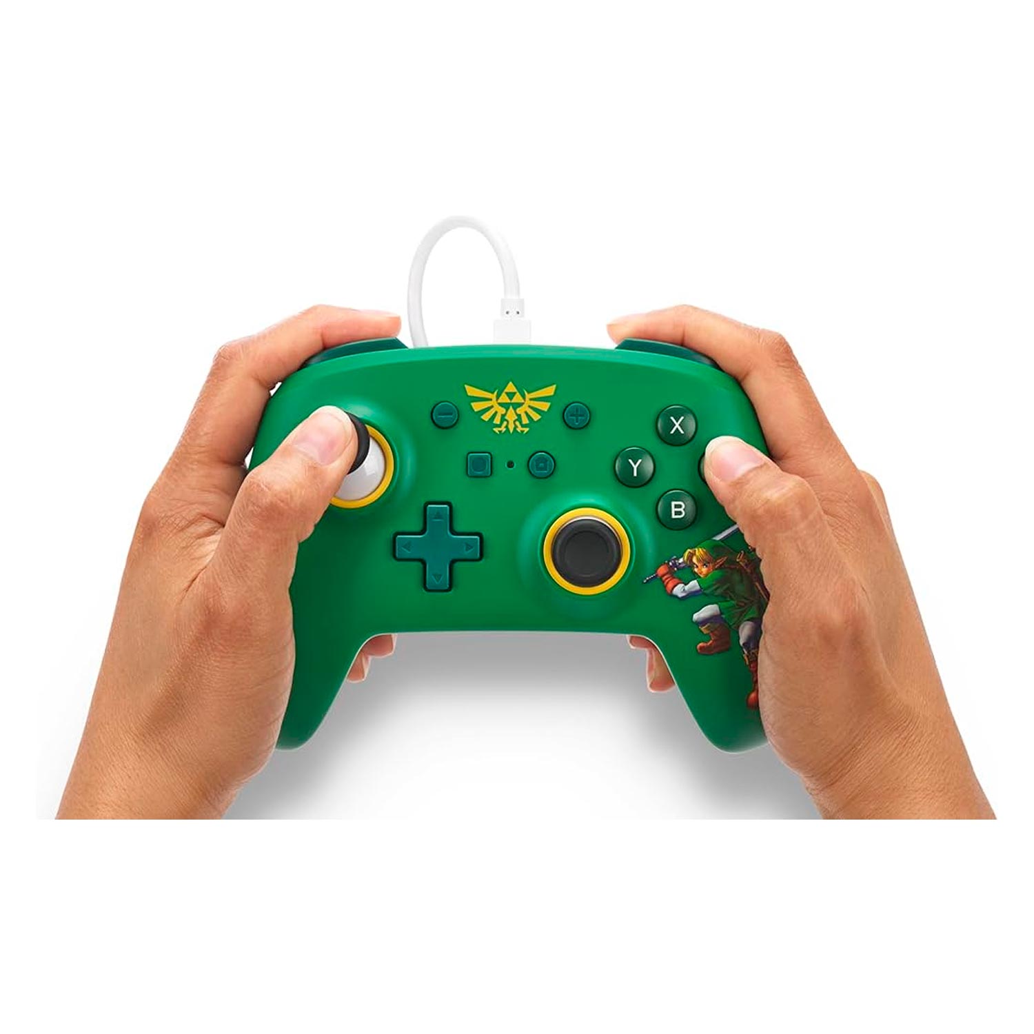Controle PowerA Enhanced Wired Zelda Hyrule Defender para Nintendo Switch - PWA-A-06191