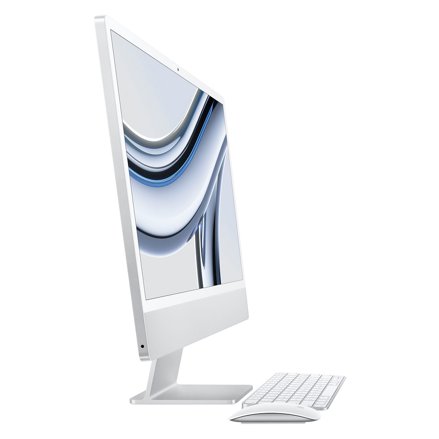 iMac Apple MQQ93LL/A M3 8GB 256GB SSD Tela 24" 4.5K - Prata