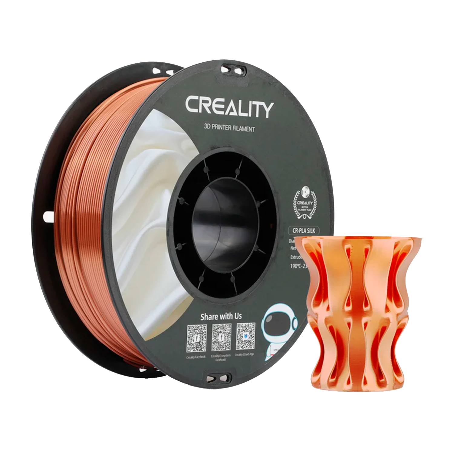 Filamento para Impressora 3D Creality CR-SILK 1KG / 1.75MM - Copper