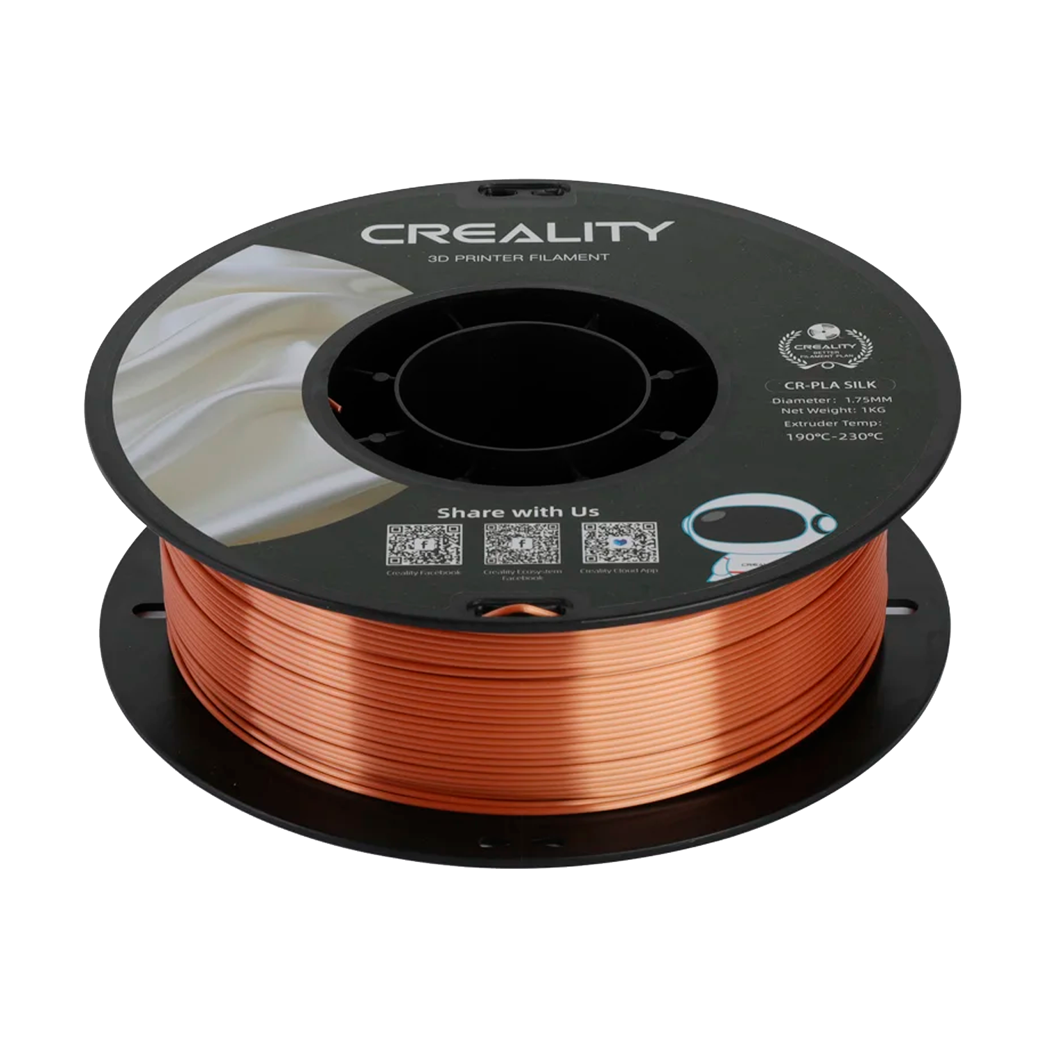 Filamento para Impressora 3D Creality CR-SILK 1KG / 1.75MM - Copper