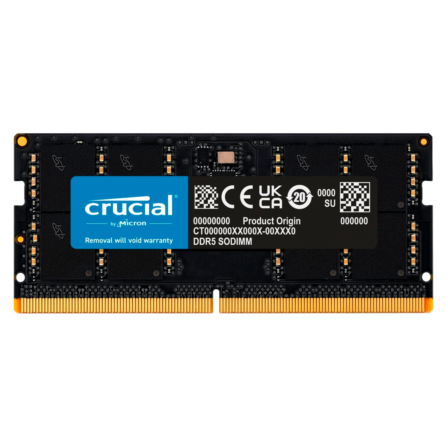 Memória RAM Crucial 16GB DDR5 5600MT/s para Notebook - CT16G56C46S5